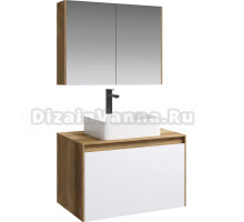 Мебель для ванной Aqwella 5 stars Mobi 80 дуб балтийский, белая