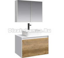 Мебель для ванной Aqwella 5 stars Mobi 80 белая, дуб балтийский