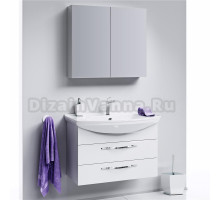 Мебель для ванной Aqwella Allegro 85 с 2 ящиками