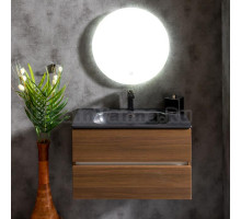 Мебель для ванной Armadi Art Vallessi 80 темный матовый фактурный