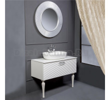 Мебель для ванной Armadi Art Valessi Avantgarde Linea 100 белая, с накладной раковиной