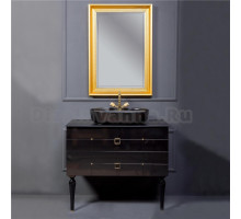 Мебель для ванной Armadi Art Valessi Avantgarde Piazza 100 черная, с накладной раковиной