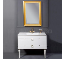 Мебель для ванной Armadi Art Valessi Avantgarde Piazza 100 белая, с раковиной-столешницей