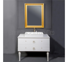 Мебель для ванной Armadi Art Valessi Avantgarde Piazza 100 белая, с накладной раковиной
