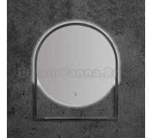 Зеркало Armadi Art Vallessi 80 антрацит, с подсветкой