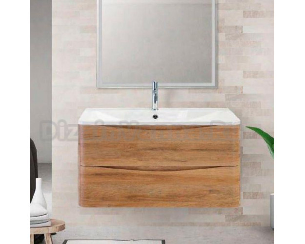 Тумба с раковиной belbagno aurora 80 rovere tabacco