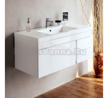 Тумба с раковиной BelBagno Luce 100 bianco lucido