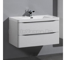 Тумба с раковиной BelBagno Ancona-N 1200 2C SO BL bianco lucido подвесная