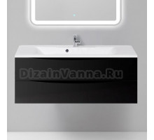 Тумба с раковиной BelBagno Marino 120 nero lucido