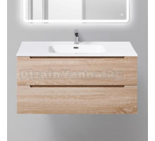 Тумба с раковиной BelBagno Etna 100 rovere bianco