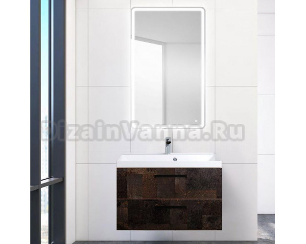 Тумба с раковиной belbagno aurora 80 rovere tabacco