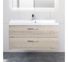 Тумба с раковиной BelBagno Aurora 100 rovere galifax bianco