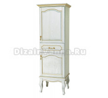 Шкаф-пенал Bellezza Рим 60 R белый патина золото