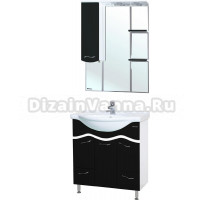 Мебель для ванной Bellezza Мари 75 белая/черная