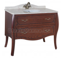 Тумба с раковиной Bellezza Грация Люкс 110 вишня 2 ящика