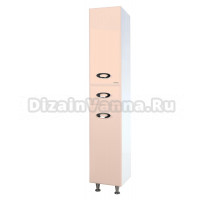 Шкаф-пенал Bellezza Неаполь 35 напольный, бежевый 1 ящик