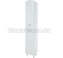 Шкаф-пенал Bellezza Амелия 35 L, с бельевой корзиной, белый