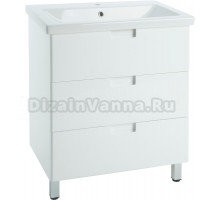 Тумба с раковиной Bellezza Пегас 60 напольная, белая