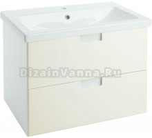 Тумба с раковиной Bellezza Пегас 70 подвесная, бежевая