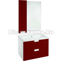 Мебель для ванной Bellezza Пегас 80 подвесная, красная