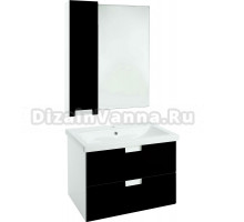 Мебель для ванной Bellezza Пегас 80 подвесная, черная