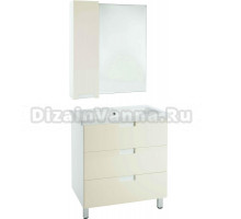 Мебель для ванной Bellezza Пегас 80 напольная, бежевая