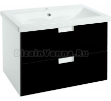 Тумба с раковиной Bellezza Пегас 90 подвесная, черная