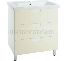 Тумба с раковиной Bellezza Пегас 90 напольная, бежевая