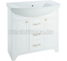 Тумба с раковиной Bellezza Тиффани 75 белая