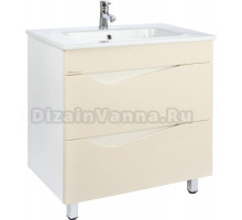 Тумба с раковиной Bellezza Эйфория 85 бежевая