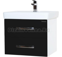 Тумба с раковиной Bellezza Рокко 50 подвесная черная