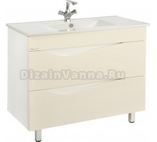 Тумба с раковиной Bellezza Эйфория 105 бежевая