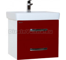 Тумба с раковиной Bellezza Рокко 50 подвесная, красная