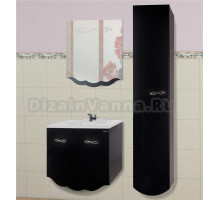 Мебель для ванной Bellezza Версаль 80 черная 1 внутренний ящик