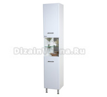 Шкаф-пенал Bellezza Коралл 35 с бельевой корзиной L