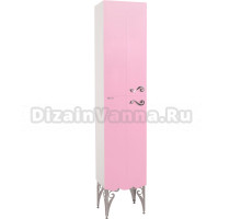 Шкаф-пенал Bellezza Эстель 40 L розовый