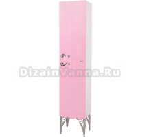 Шкаф-пенал Bellezza Эстель 40 R розовый