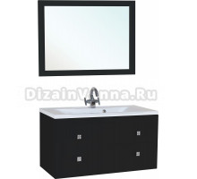 Мебель для ванной Bellezza Милан 100 черная