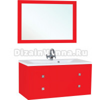 Мебель для ванной Bellezza Милан 100 красная
