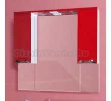 Зеркало-шкаф Bellezza Белла Люкс 105 красный