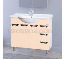 Тумба с раковиной Bellezza Белла Люкс 105 бежевая