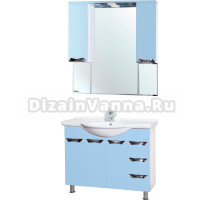 Мебель для ванной Bellezza Белла Люкс 105 голубая