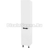 Шкаф-пенал Bellezza Лагуна 35 с бельевой корзиной L белый