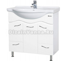 Тумба с раковиной Bellezza Мари 85 белая