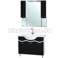 Мебель для ванной Bellezza Мари 105 белая/черная