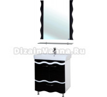 Мебель для ванной Bellezza Мари Волна 80 белая/черная