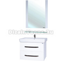 Мебель для ванной Bellezza Рокко 80 подвесная белая 2 ящика