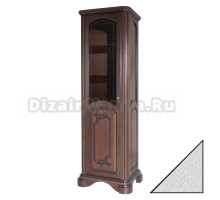 Шкаф-пенал Bellezza Виктория 60 L белый патина золото