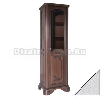 Шкаф-пенал Bellezza Виктория 60 R белый патина золото