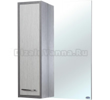 Зеркало-шкаф Bellezza Смарт 65 L орфео серый/орфео белый